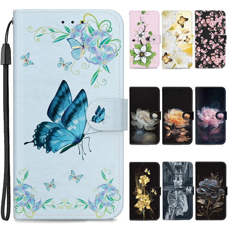 

Flower Note11 Leather Case Wallet Flip Cover For Xiaomi Redmi Note 11 Pro 11S 11Pro+ Note11S 5G Cases Pattern Etui Magnetic Capa
