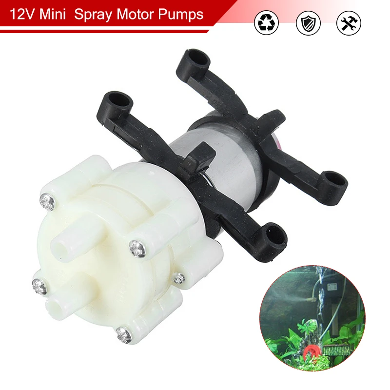 Всасывающий мембранный Водяной мини-насос с мотором распыления 12 В микронасосы