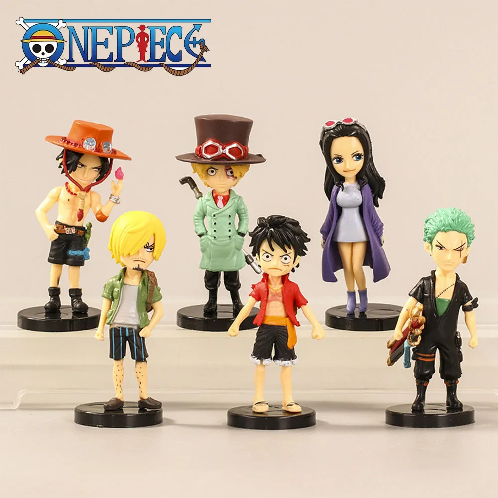

Экшн-фигурки Luffy Sanji Boa Hancock Ace Roronoa Zoro из ПВХ, 6 шт./комплект
