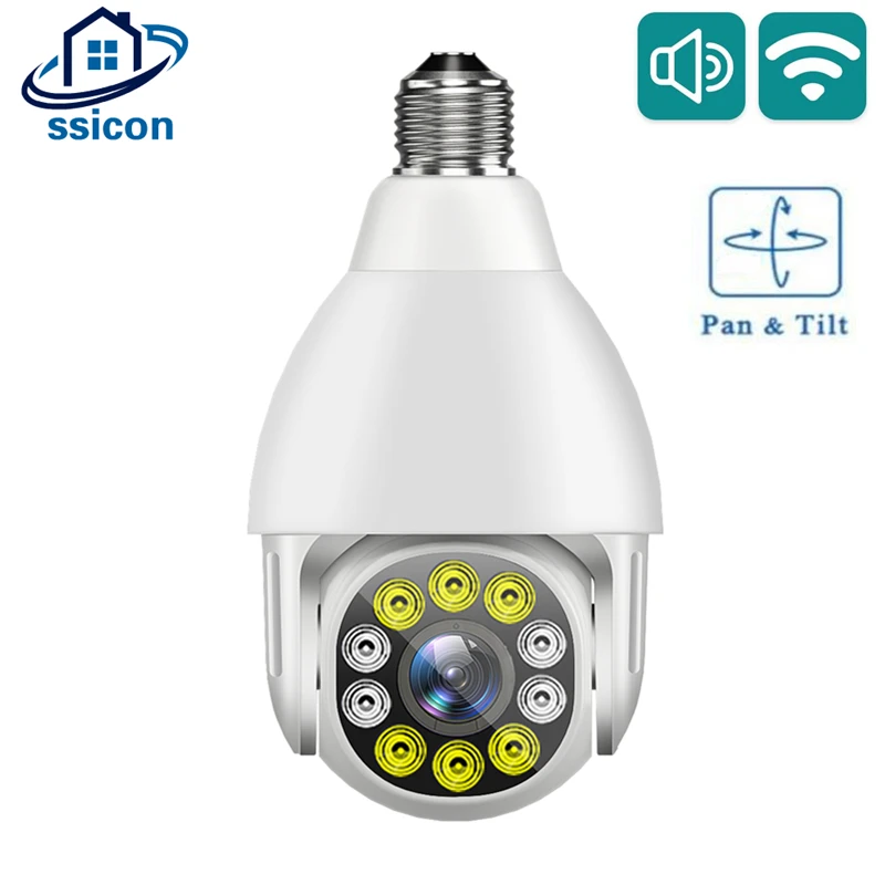 

Bulb 5G WIFI Camera Indoor CCTV Two Ways Audio Home Protection Wireless Security Camera Night Vision 390Eyes APP