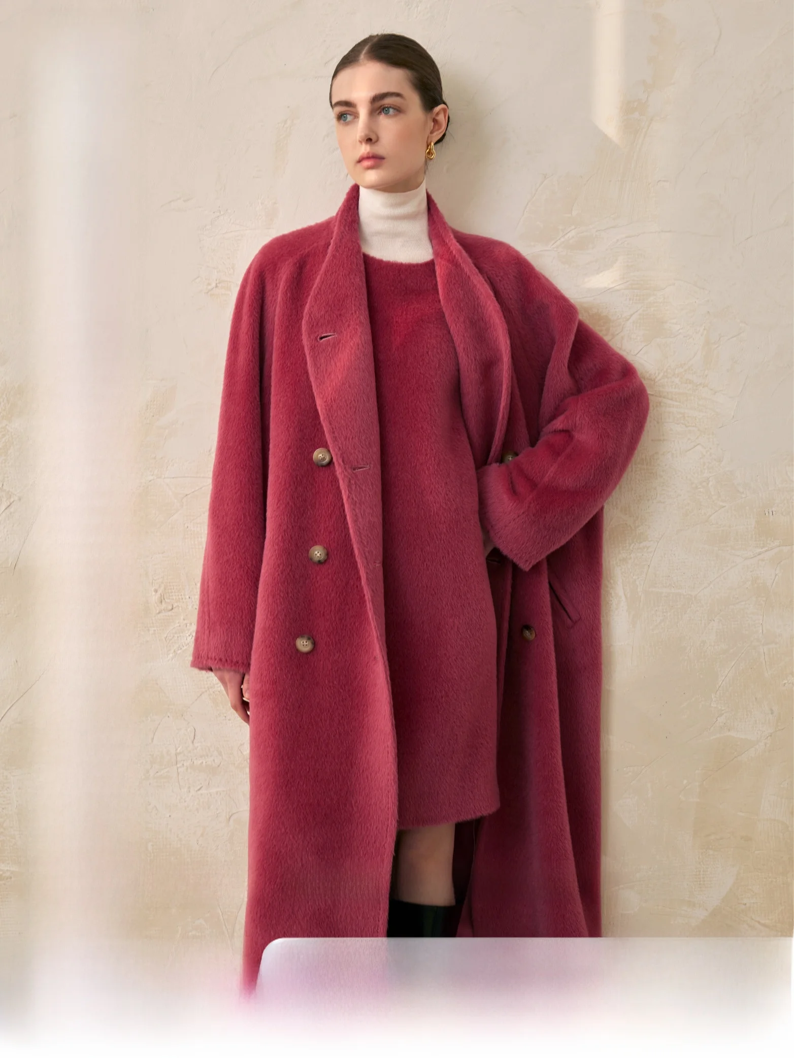 В наличии Pumpkin Valley [Jing Luxury Old Money Series] Пальто из шерсти су ли класса