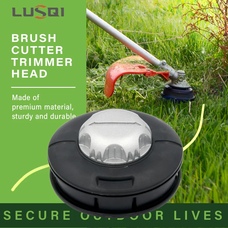 LUSQI Universal Aluminum Nylon Brush Cutter Head M10 Grass Trimmer Removal Of Weed Lawn Mower Parts For Home Garden Weed Grass