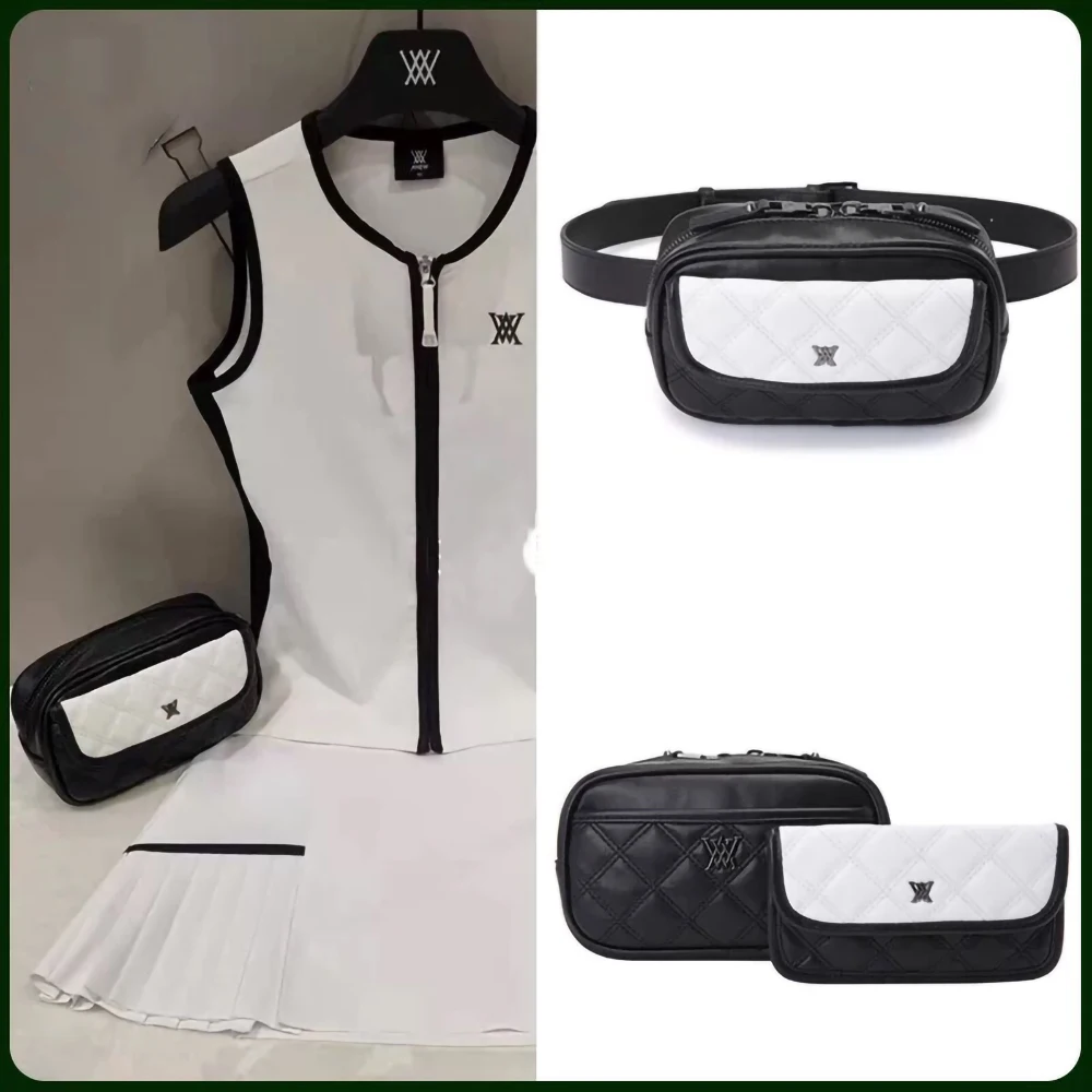 

Anew New Golf Waist Bag Practical Multi-layer Lined Trendy Small Square Bag