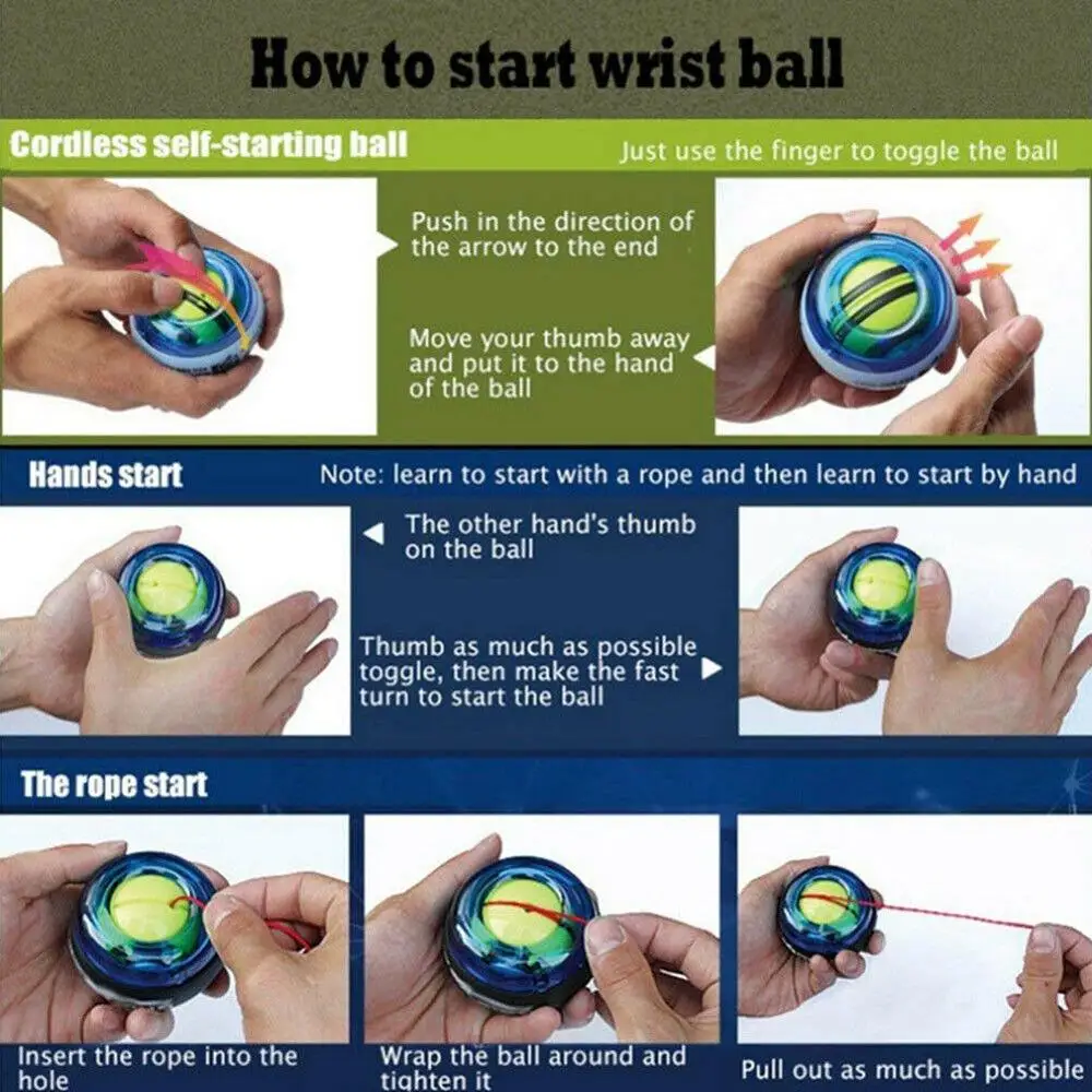 Тренажер для запястья с гироскопом усилитель гироскопа мощный шар устройство