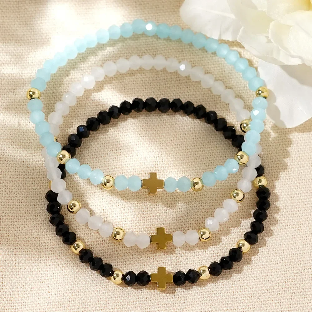 Женский Эластичный Браслет В Богемном Стиле С Кристаллами И Бусинами