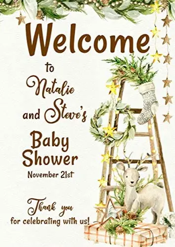 

Рождественское приглашение в рустикальном стиле, Рождественская Милая металлическая фотография, уличное кафе, бара, клуба, фотография