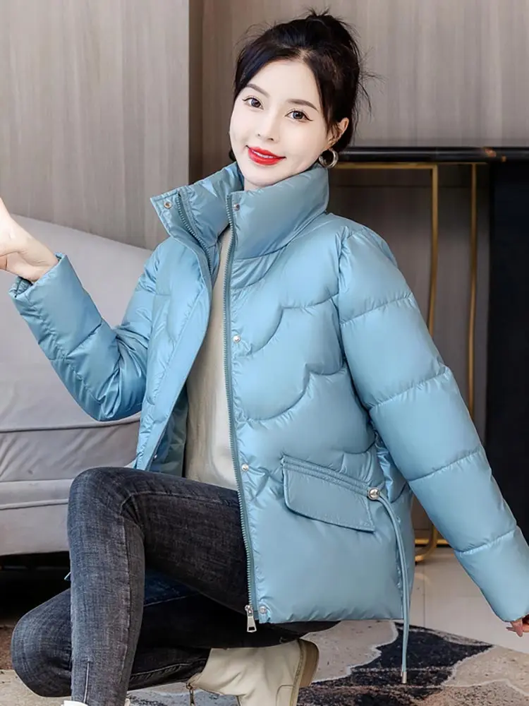 Vielleicht Autumn Winter Fashion Jackets for Women Streetwear Stand Collar Winter Clothes Women Jackets and Coats Loose Student