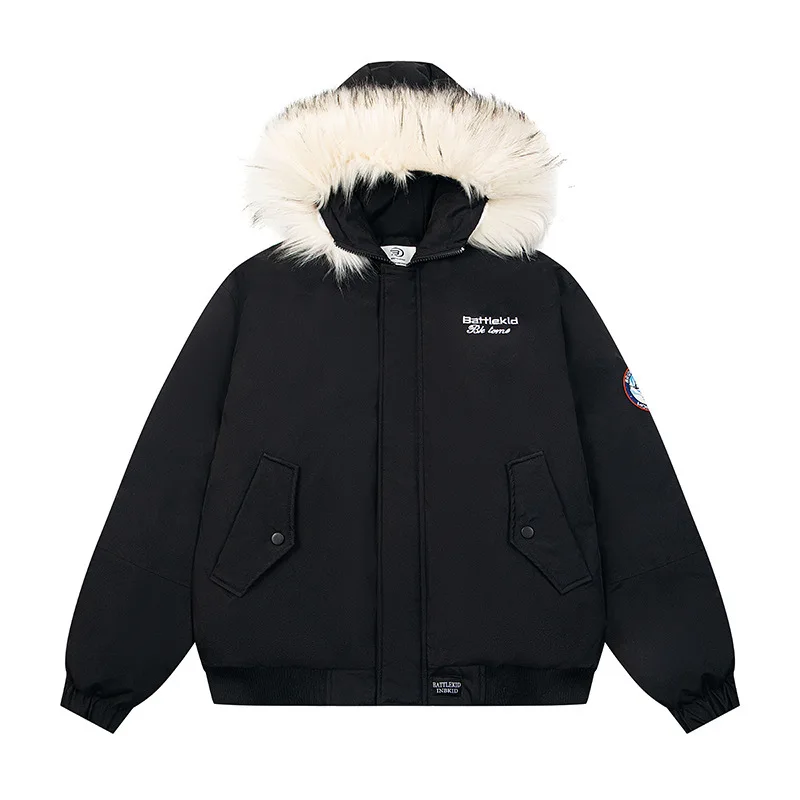 2024 зимнее стильное пальто для пар новая теплая хлопковая куртка