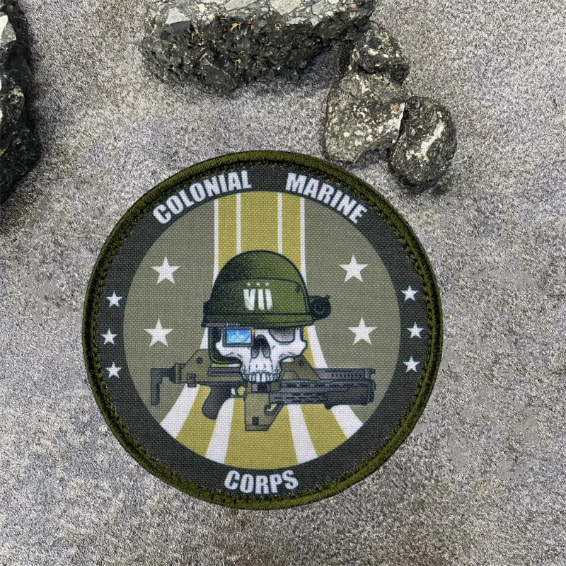 Тактическая нашивка в колониальном корпусе морской пехоты значок с принтом на