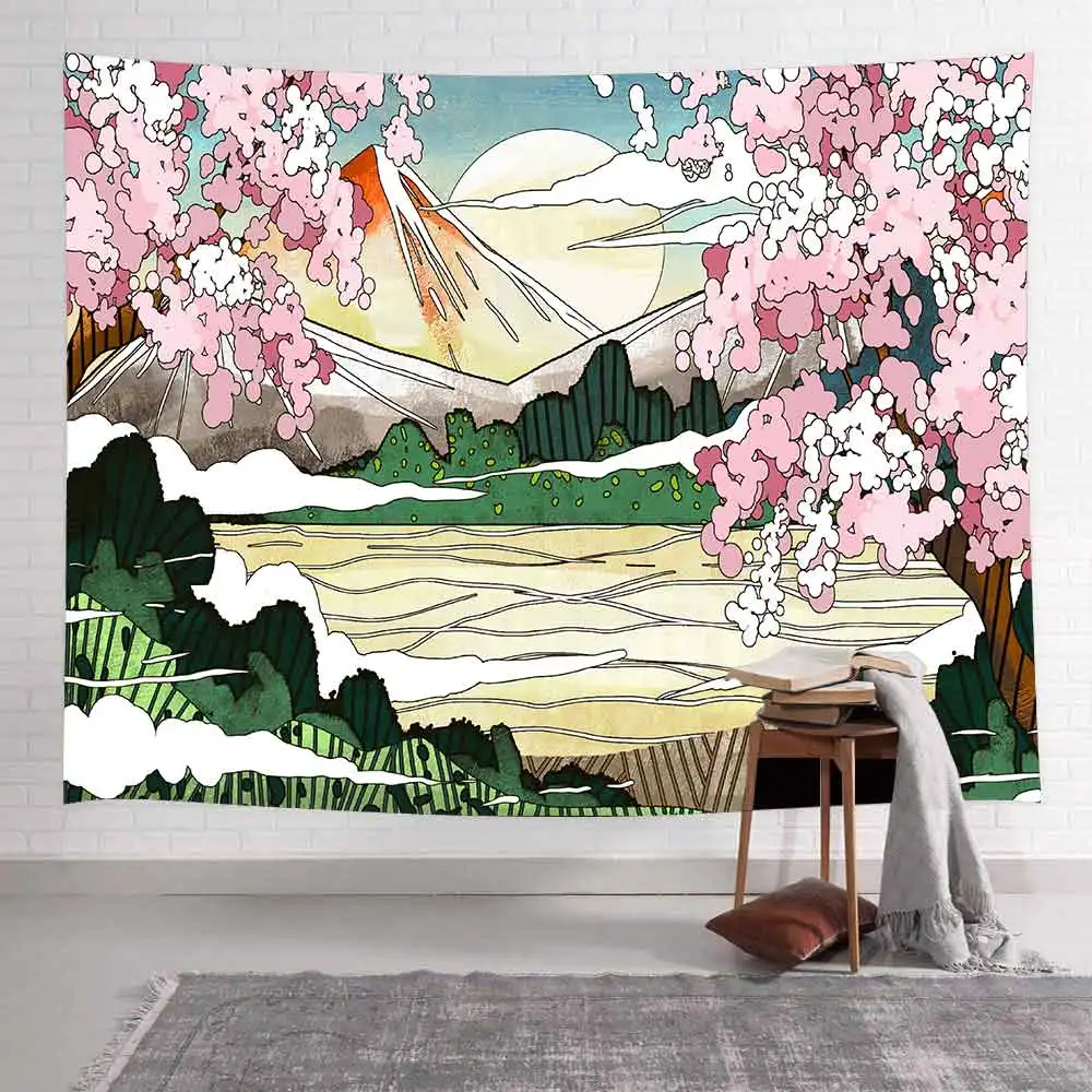 

Simsan трипси-психоделический гобелен "Сова" Зачарованный лес замок искусство настенный подвесной гобелен для гостиной домашний декор