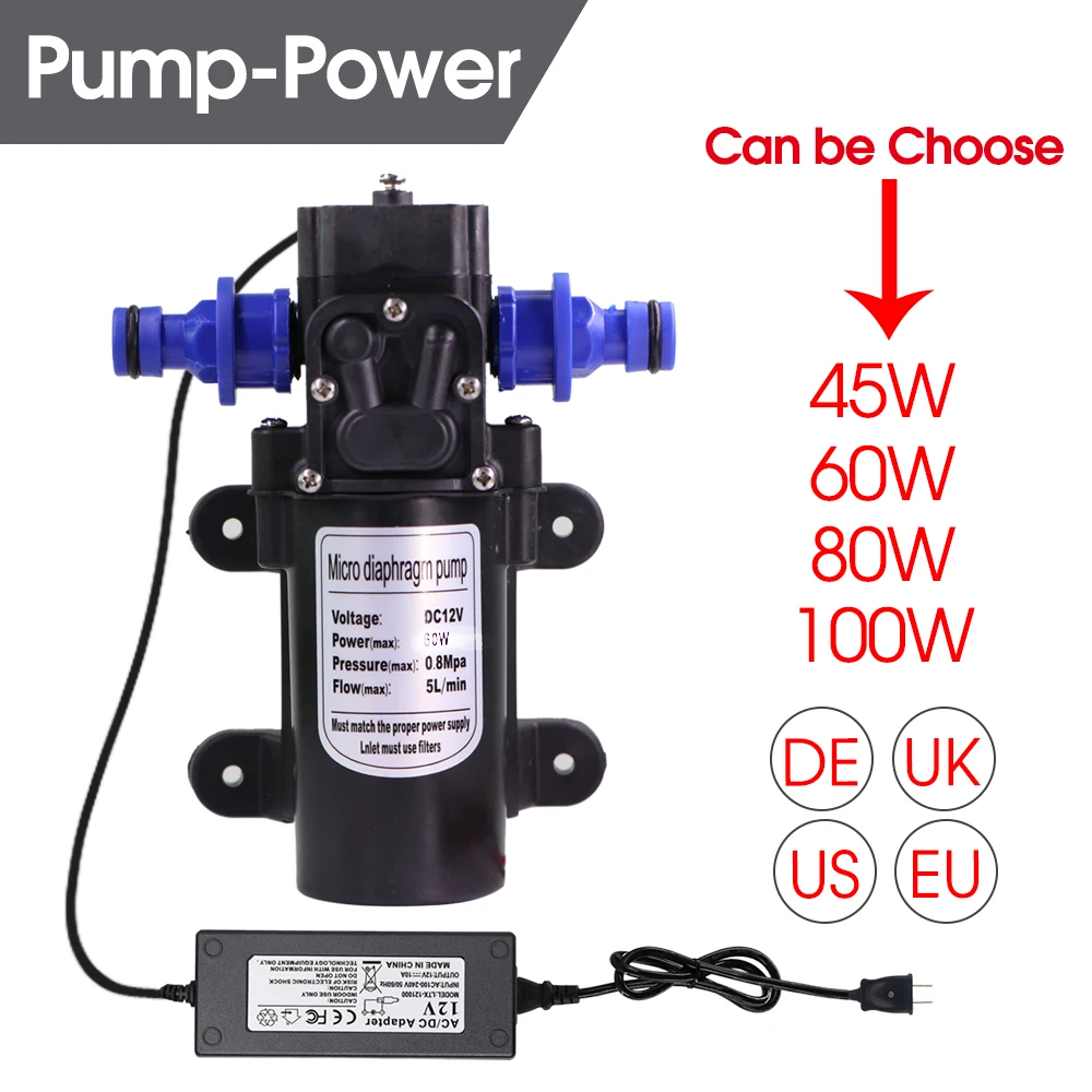 

Диафрагменные насосы, 45-100 Вт, с соской 16 мм, 110-240 В