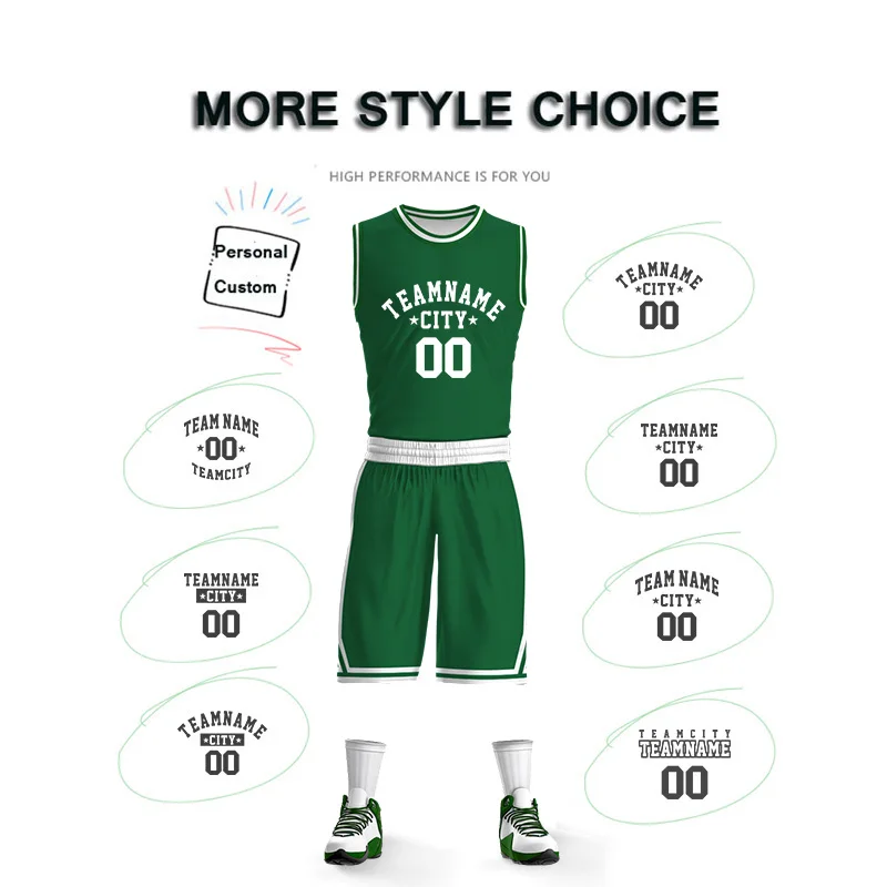 Basketball Sets For Men Full Sublimation Custom Name Number Logo Printed Sleeveless Jerseys Shorts Quick Dry Training Tracksuits