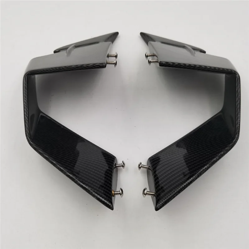 

Motorcycle Indshield Wing Fairing Front Aerodynamic Spoiler Winglet For-BMW S1000RR 2019-2022(Black)