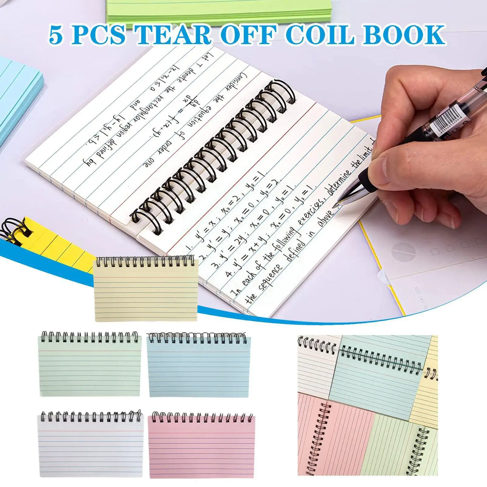 

1 шт. новый простой горизонтальный линейный цветной портативный блокнот, карточная книга, маленькая творческая книга с индексом, примечания...