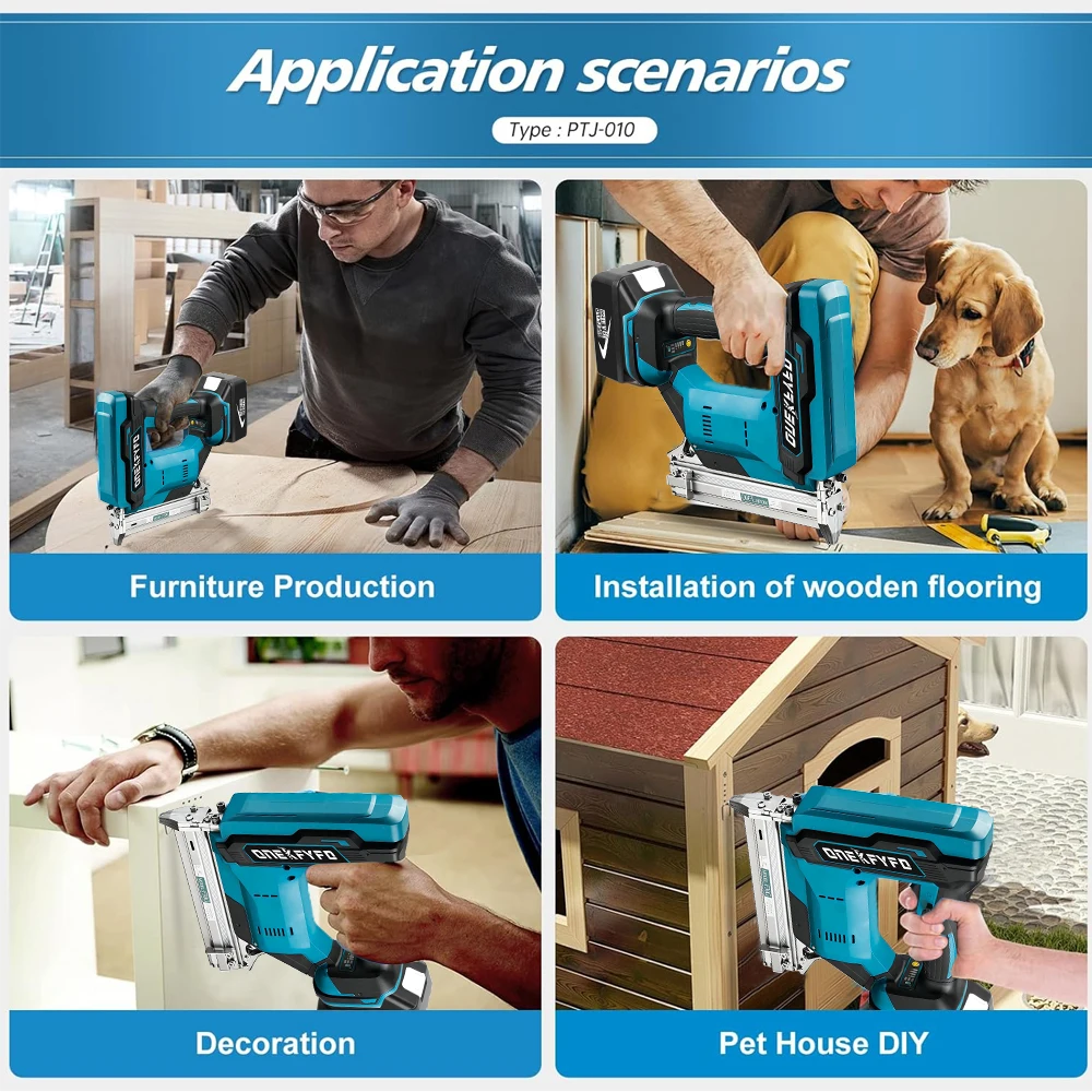 Прямые гвозди F30 U-образные 422 1022 Бесщеточный беспроводной электрический пистолет