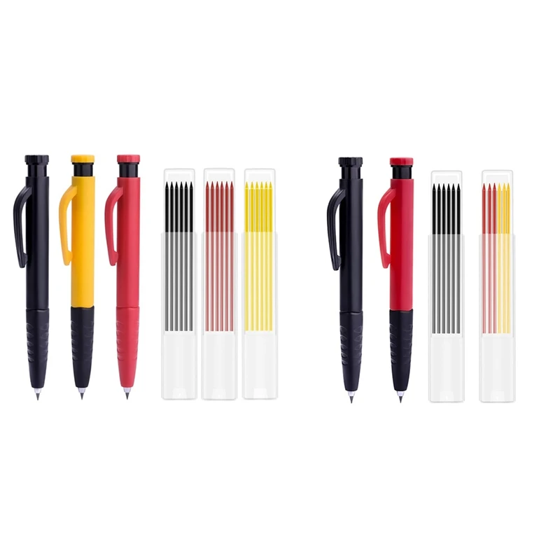 

Карандаши для столярных работ, твердые деревообрабатывающие карандаши, набор механических карандашей для столярных работ, для строительст...