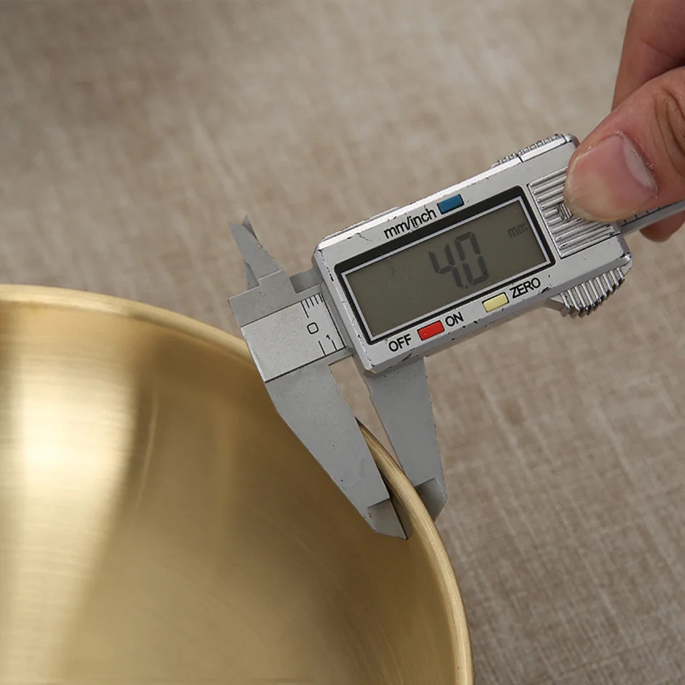 Корейская микс золотистого риса 304 двухслойная миска для лапши из нержавеющей