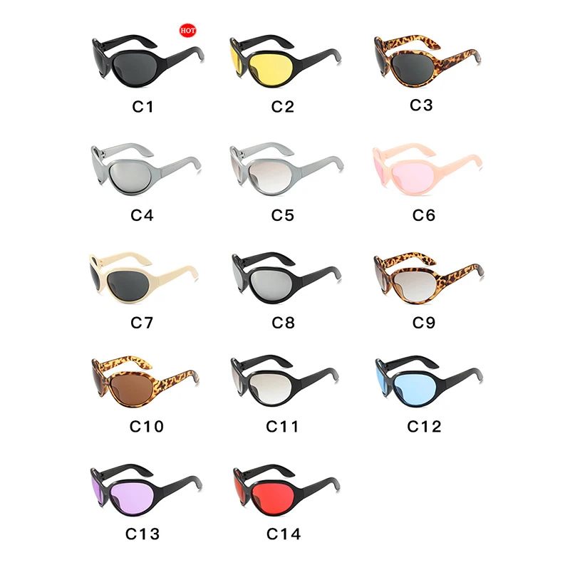 Dyymj Новые Индивидуальные забавные солнцезащитные очки женские крупные в большой