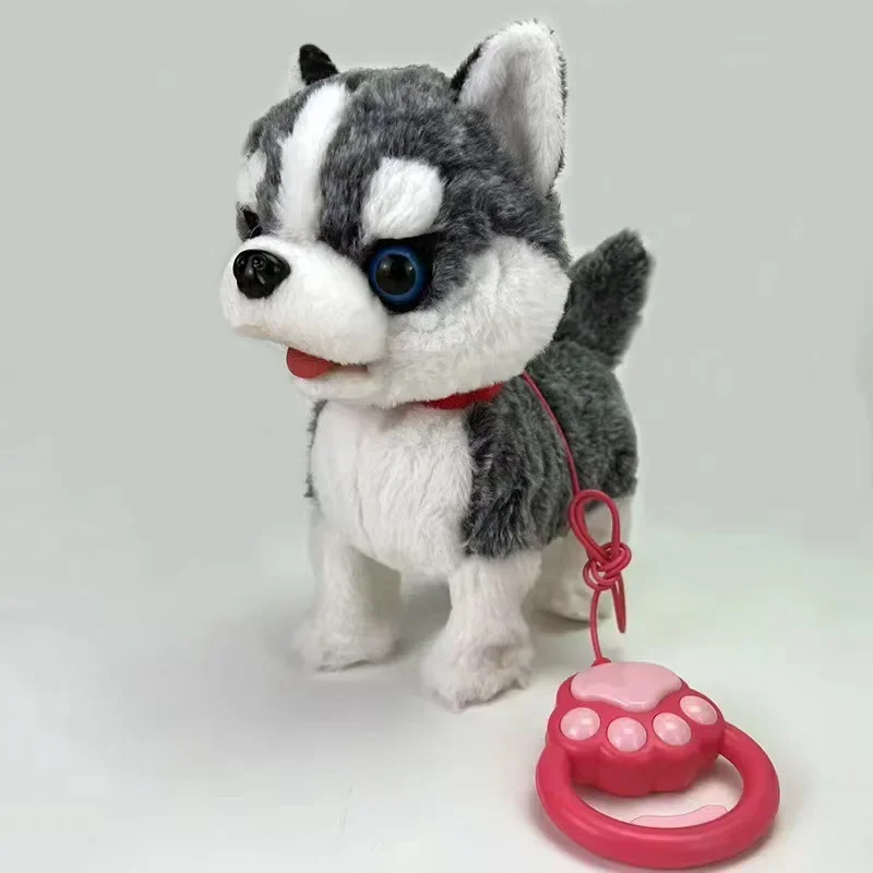 Электрическая плюшевая игрушка кошка ходящая поющая голова трогающая Purring