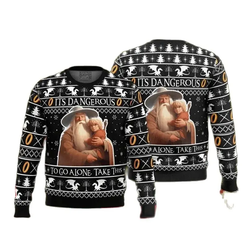 Властелин колец Filthy Hobitses Ugly Christmas свитер с героями мультфильмов аниме для женщин