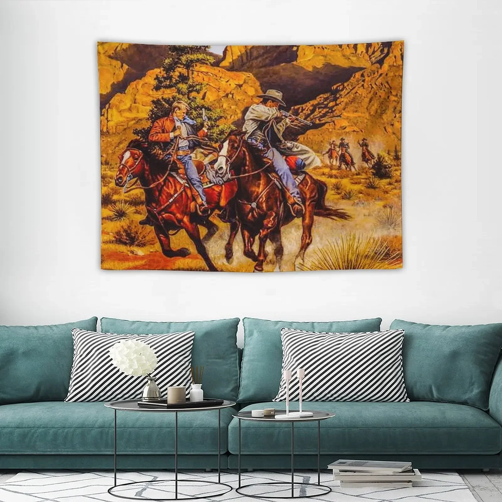 Fwc 5192 г. традиционный ковбойский гобелен в стиле старой дикой природы украшение