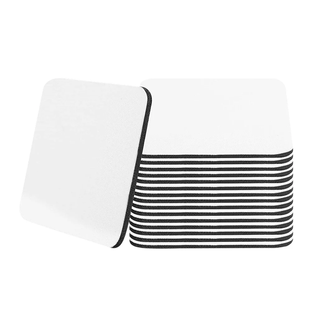 

16 Pcs Coaster White Car Accessories Mug Coaster Mug Pad Cup Holder Coasters Dye Sublimation Coaster Household Drinks Mat