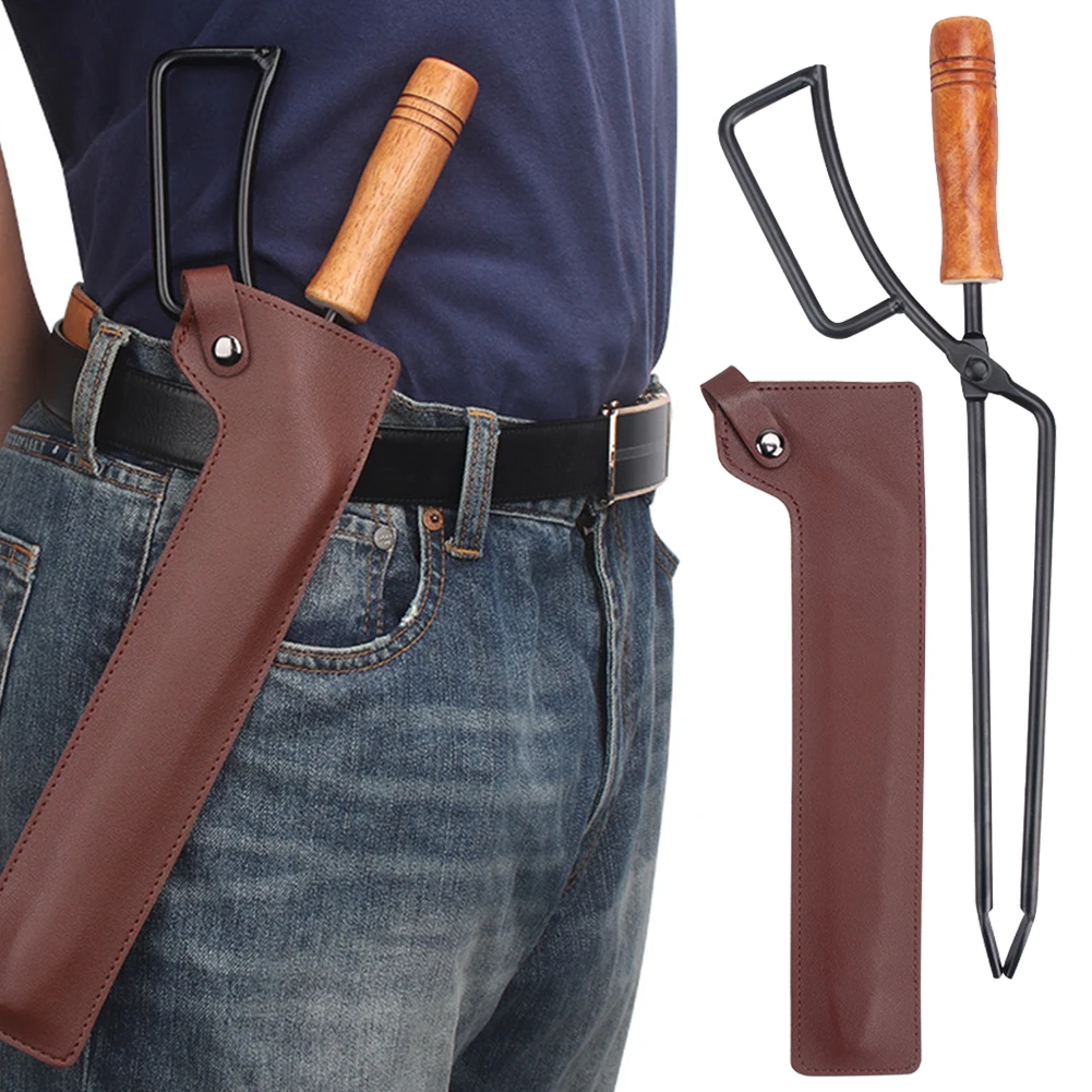 

Camping Fire Tong Firewood Clip Campfire Tongs Charcoal Fire Tongs With Cover Firewood Clip Tool Stove Fire Charcoal Tongs Clamp