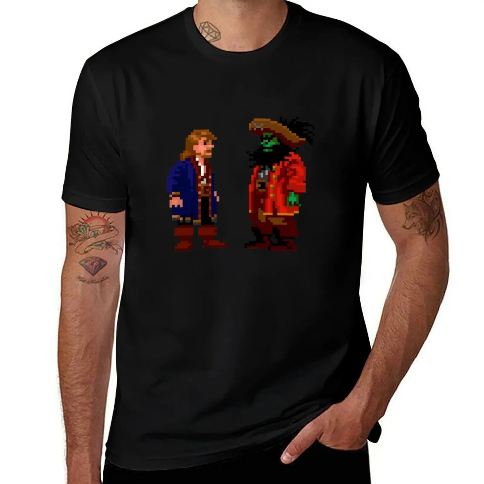 Фото Футболка Guybrush LeChuck (Monkey Island 2) для мужчин, хлопковая футболка в стиле аниме, футболки с принтом для мужчин, футболка №1
