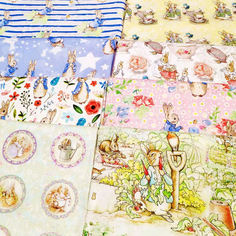 BTY 1 ярд хлопчатобумажная ткань-Мультяшные персонажи бейдж с изображением