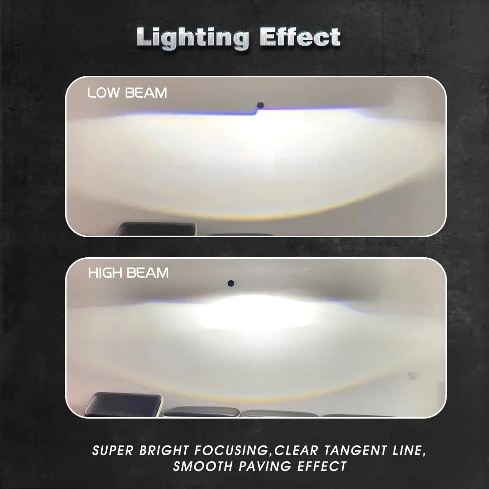 Автомобильный светодиод F40B H4 Мини-объектив проектора Bi LED Линзы Hi/Lo Beam Turbo