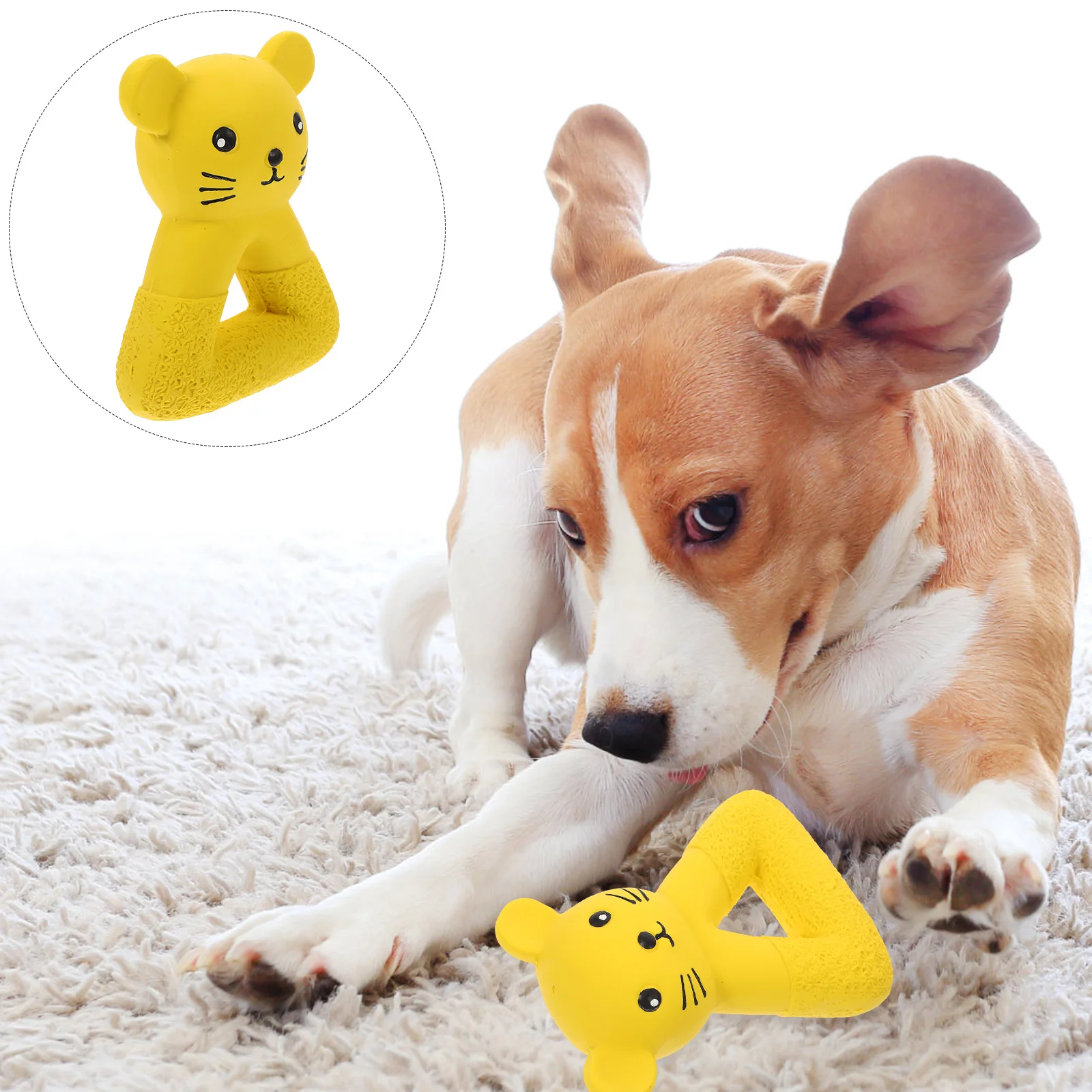 

Pet Latex Toys Funny Chewing Dog Squeaky Small Dogs Puppies Playing Animal Shape Interactive The