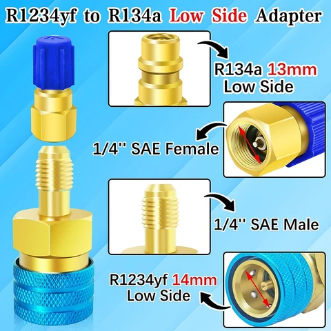 Быстроразъемный адаптер R1234YF к R134A