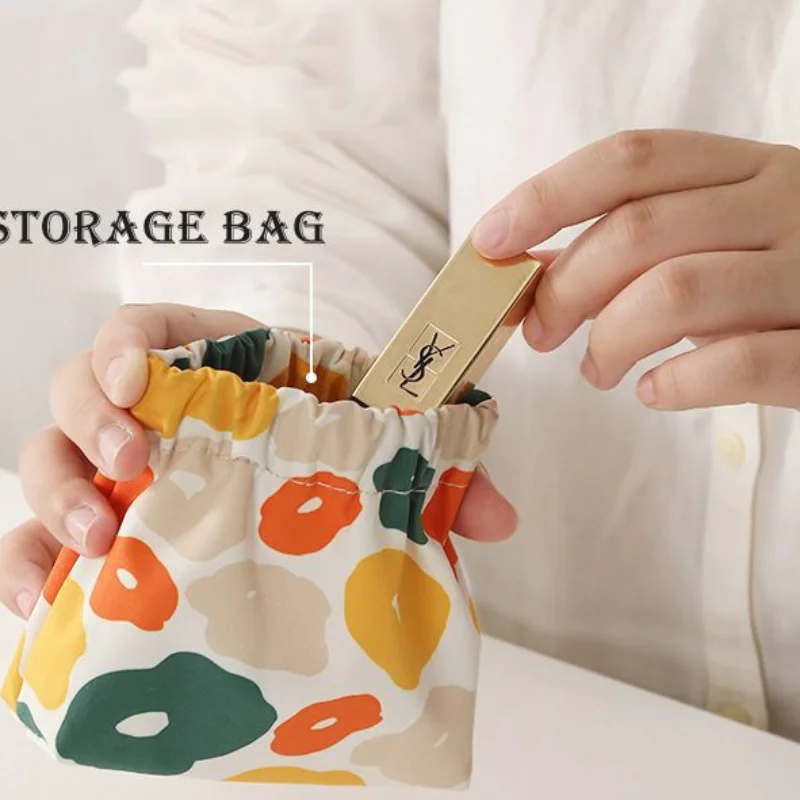 

Outdoor Portable Waterproof Shrapnel Print Storage Bag New Makeup Bag Carry Key Lipstick Mini Storage Coin Purse Cosmetic Bag