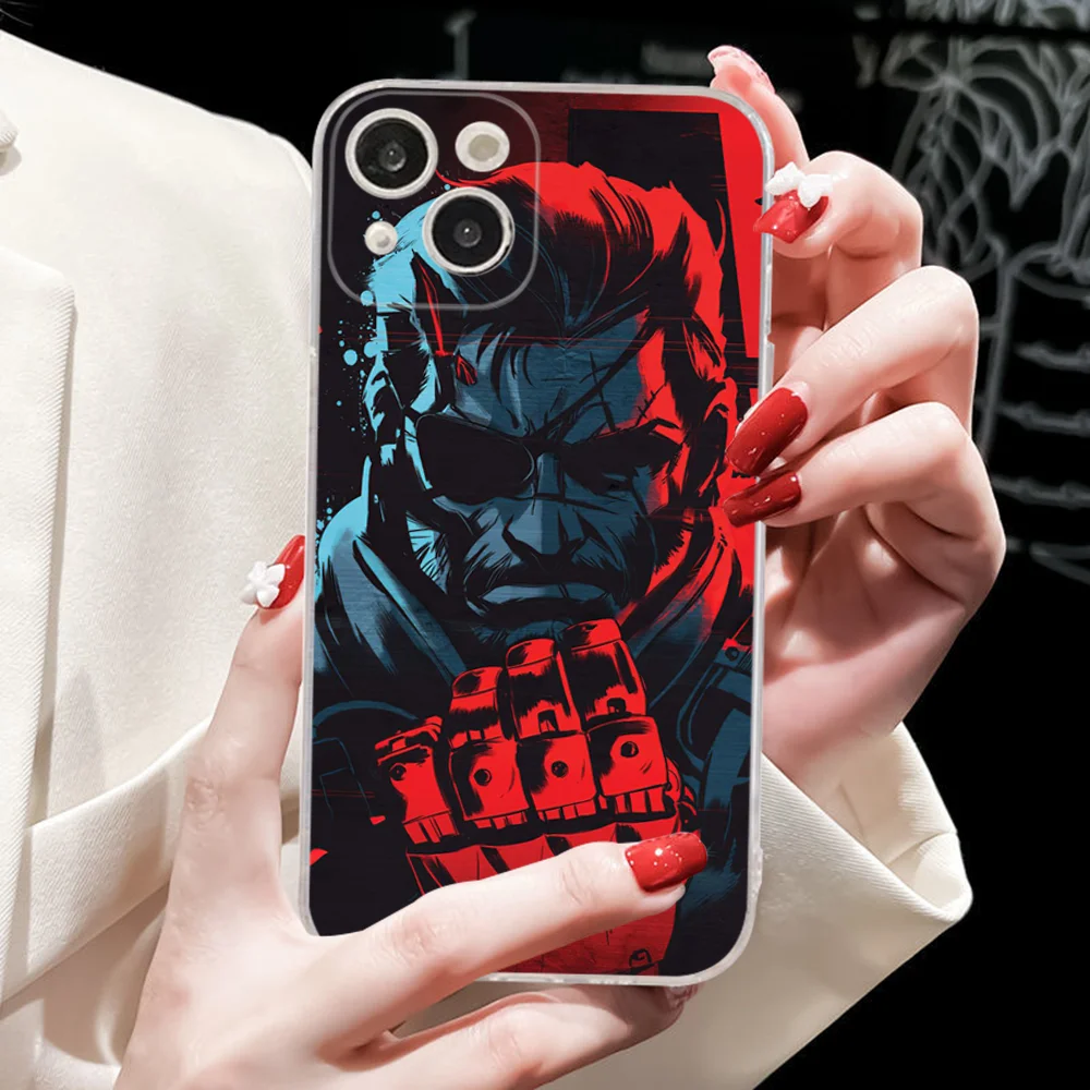 Чехол для телефона M-Metal Gear S-Solid Game IPhone 16 15 8 7 6 6S Plus X SE XR XS 14 11 12 13 Mini Pro Max Mobile Case
