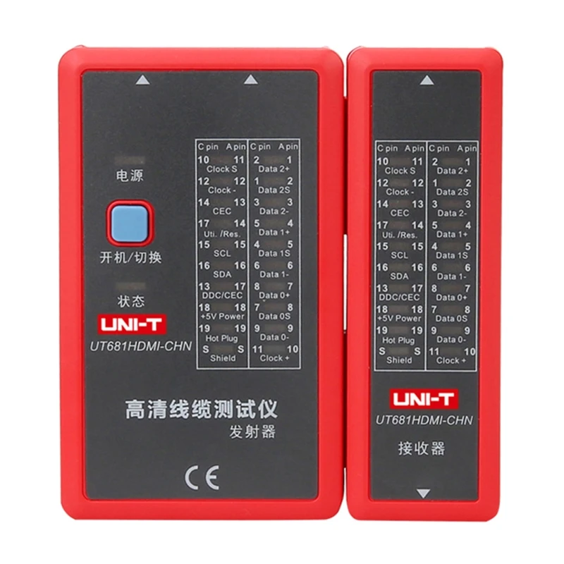 

37MD Handheld Cable Tester with Fast Line Collocation Compatible with & Mini-HDMI Connections Auto-off Function