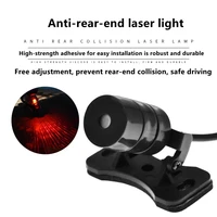 car auto led laser fog light motorcycle tail lamp vehicle anti collision taillight brake braking warning lamps car fog light