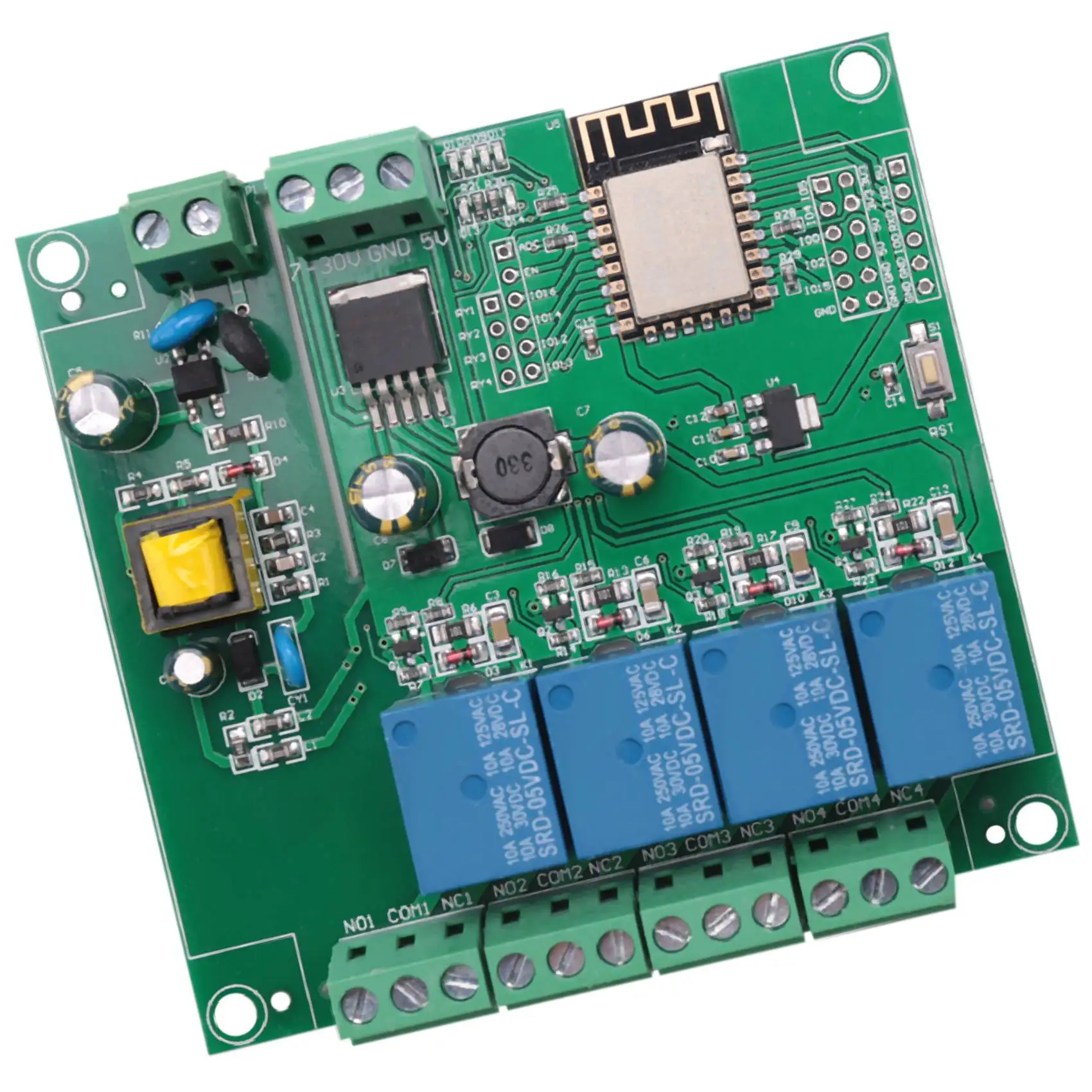 ESP8266 Беспроводной WIFI 4-канальный релейный модуль ESP-12F Wi-Fi макетная плата для Arduino