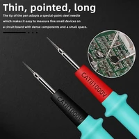 1 set silicone test lead high precision measurement multimeter probe pin wire pen testing ic components home tools accessories