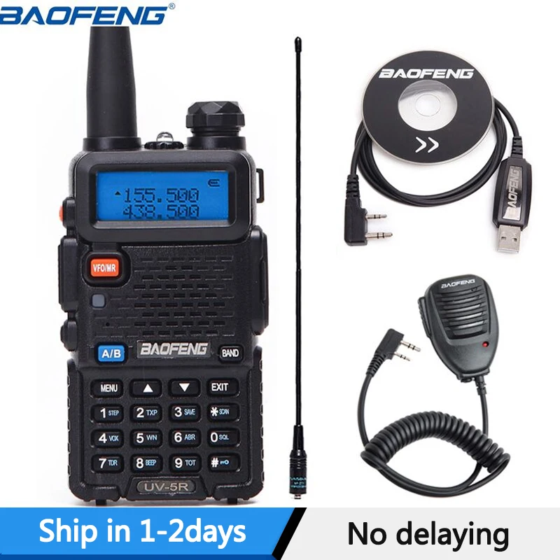 

BaoFeng UV-5R Dual Band VHF/UHF136-174Mhz&400-520Mhz Walkie Talkie Two way radio Baofeng Handheld UV5R Ham Portable CB Radio