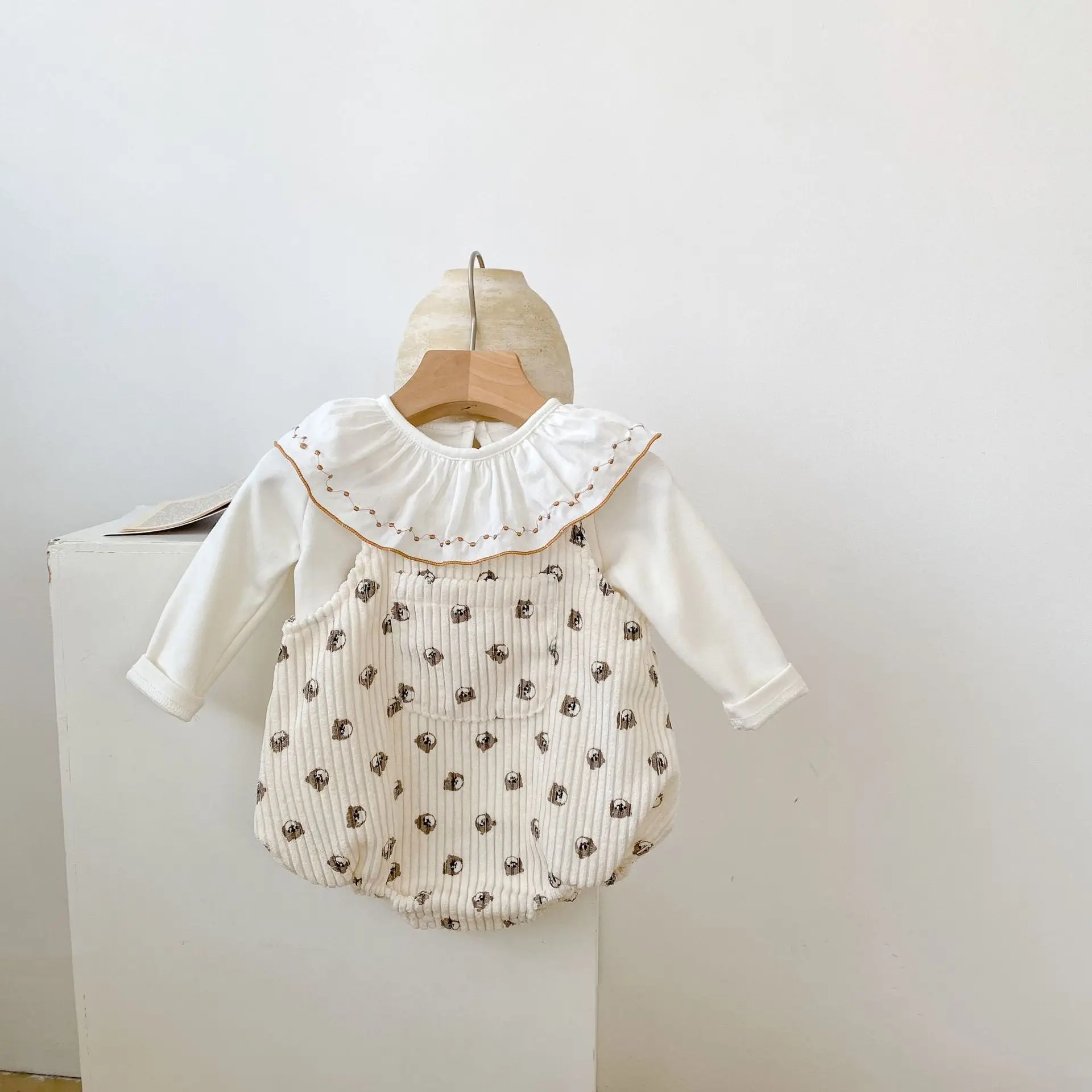 RiniLucia Toddler Girls Shirt Long Sleeve Newborn Baby Ruffle Pullovers for Girls Clothes Infant Baby Tops Children Outwear