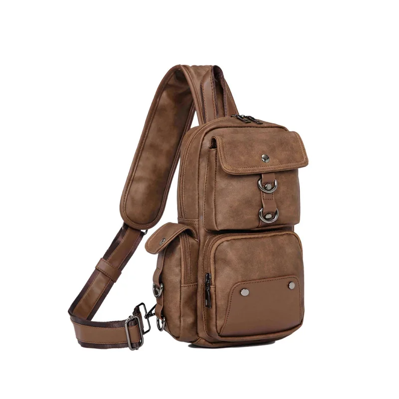 New Men's Bag Trend Personality Small Chest Bag Korean Version Leisure Waist Bag Oblique Arm Hundred Style Backpack