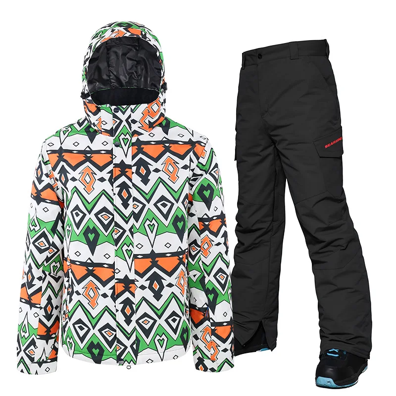 2022 New Winter Sports Ski Clothing Suit Waterproof Snowboard Jackets Coats Snowsuits Rain Snow Jacket and Pants Men Women S-3XL