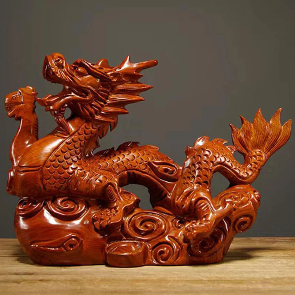 

Home Decoration Dragon Figurine Lunar Calendar Home+decor Chinese Statues Wooden Animal Light House Decorations