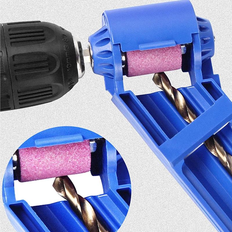

Twist Bit Sharpener Grinding Wheel Drill Bit Sharpener Portable Quick Repair Grinder Machine Drill Hand Tool Nail Drill Bits Set