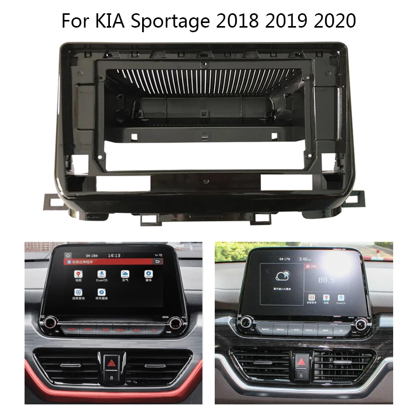 

Автомобильная Радио приборная панель 10,1 дюйма для Kia Sportage 2018 2019 2020, автомобильная стерео монтажная панель, лицевая панель, комплект рамок