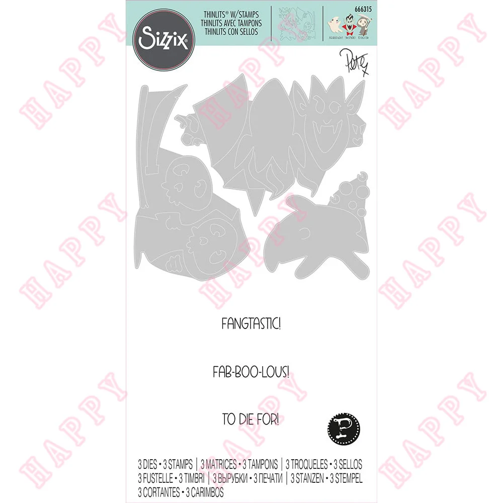 

Christmas Metal Cutting Dies Spooky Friends Scrapbook Diary Decoration Paper Craft Embossing Template DIY Greeting Card Handmade