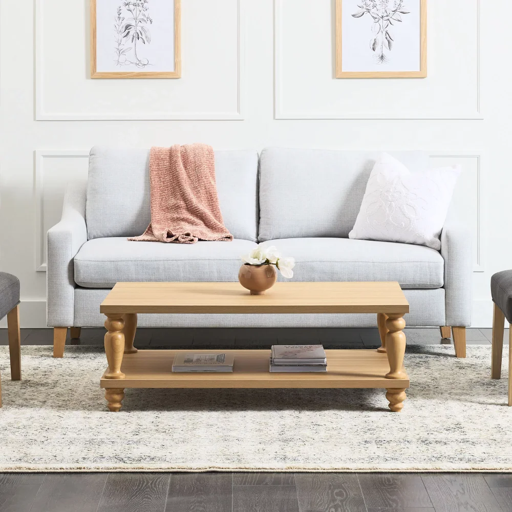 

My Texas House Abbott Wood Coffee Table, Light Oak