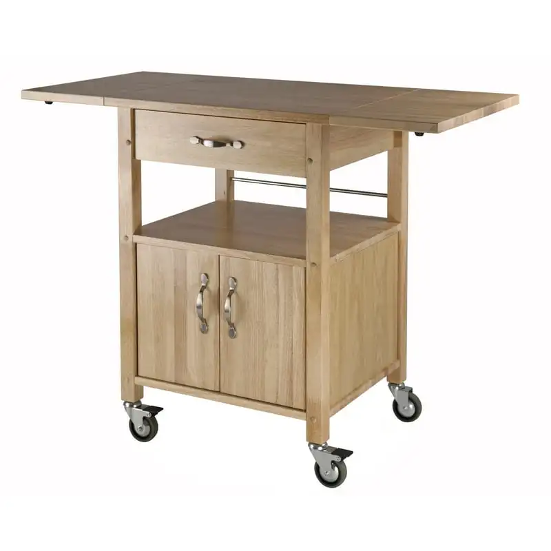 

Rachael Drop Leaf Utility Kitchen Cart, Natural