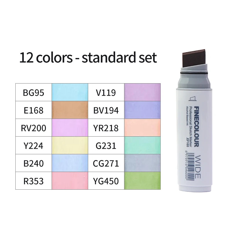 

Angel Mark маркеры для рисования 12 цветов 20 мм