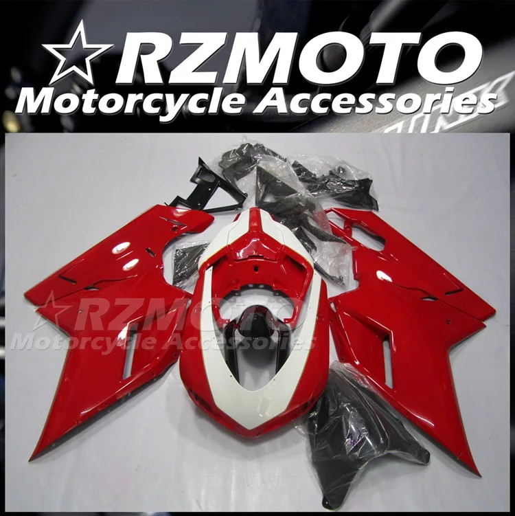 

Injection New ABS Motorcycle Fairings Kit Fit for Ducati 848 1098 1198 evo 2007 2008 2009 2010 2011 2012 Bodywork set Red glossy